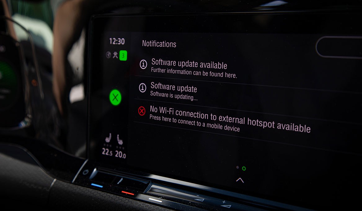 Software updates always keep modern cars \'up to date\'.